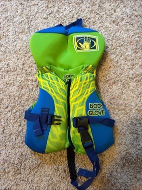 Body Glove Kids Life Jacket - Blue & Lime